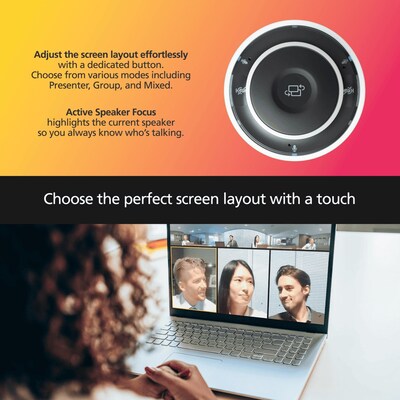 RICOH Meeting 360 V2 HD 1080p Webcam, White/Gray (432688)