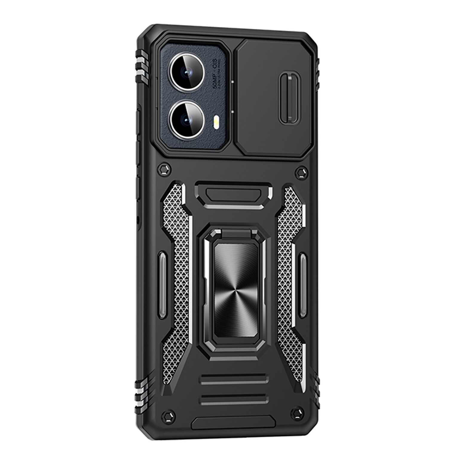 SaharaCase Raider Phone Case for Motorola Edge, Shock Absorbing, Scorpion Black (CP00618)