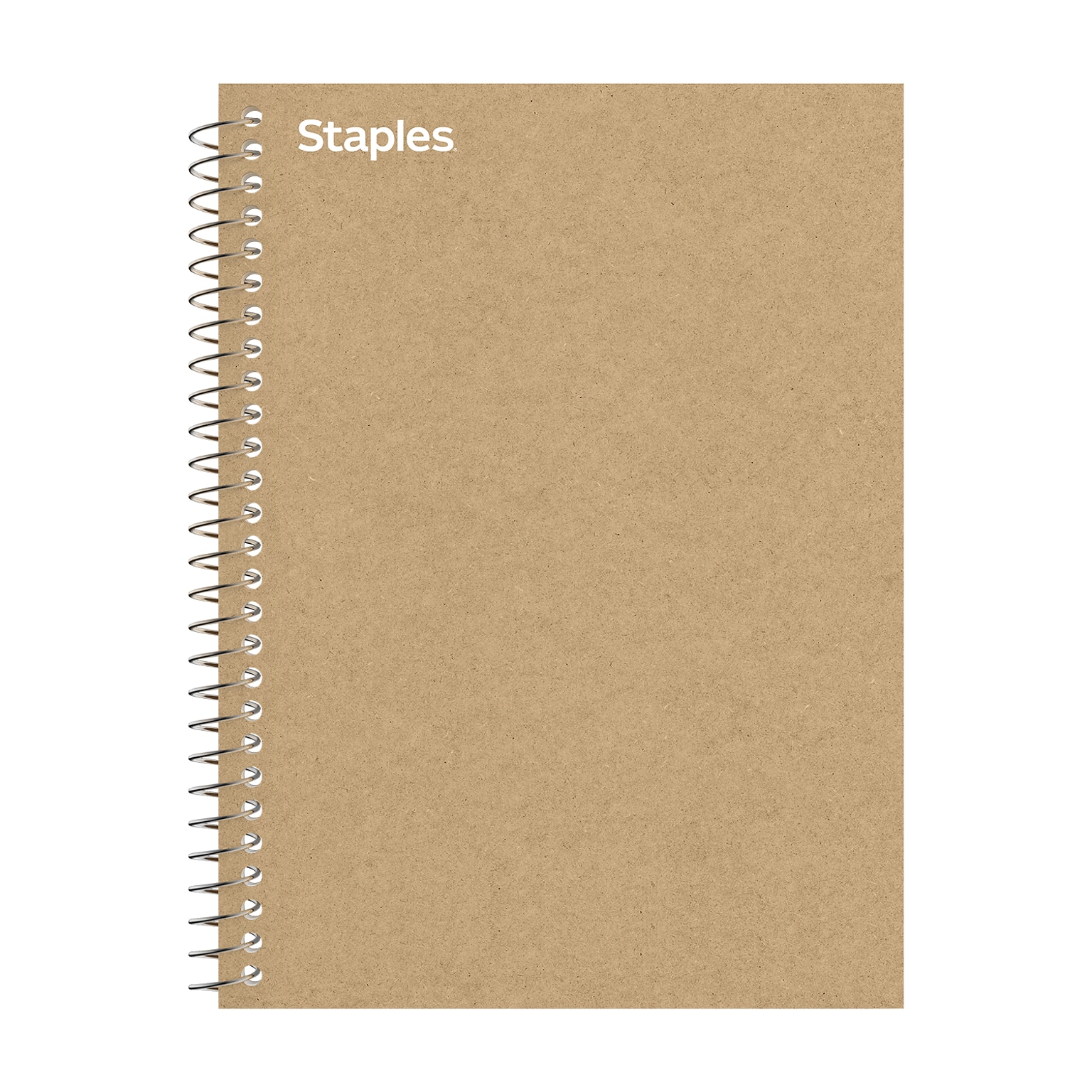 Sustainable Earth by STAPLES Wirebound 1-Subject Notebook, 9.5” x 6”, College Ruled, Brown