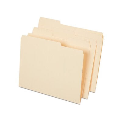 Staples® File Folder, 1/3-Cut Tab, Letter Size, Manila, 50/Pack (ST541077-CC)