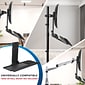 Mount-It! Monitor and Keyboard Wall Mount, Height Adjustable Standing Keyboard Tray, 25" W Tray, VESA Mount Required (MI-7915)
