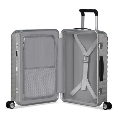 Samsonite Proxis 21.89" Hardside Carry-On Suitcase Spinner, Aluminum (150050-1004)