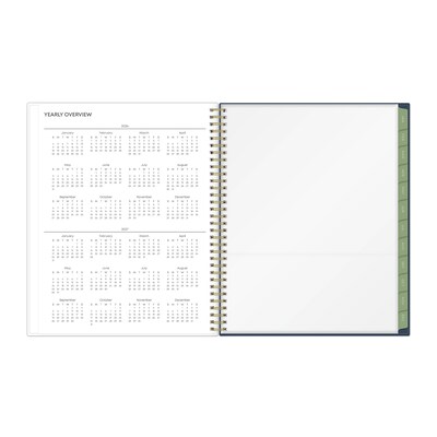 2026 Blue Sky Kelly Ventura Gardens 8.5" x 11" Calendar Year Weekly & Monthly Planner, Plastic Cover, Multicolored (153064)