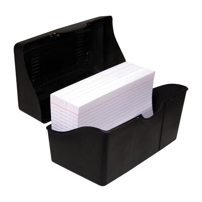 Innovative Storage Designs Black Index Card Holder, 4" x 6", 6 Packs (AVT45002-6)