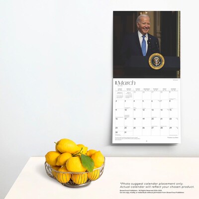 2025 BrownTrout President Joe Biden 12" x 24" Monthly Square Wall Calendar, (9781975475574)