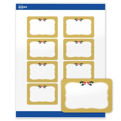 Avery Rectangle Multipurpose Labels, 2 x 3, White, 80/Pack (19479370472)