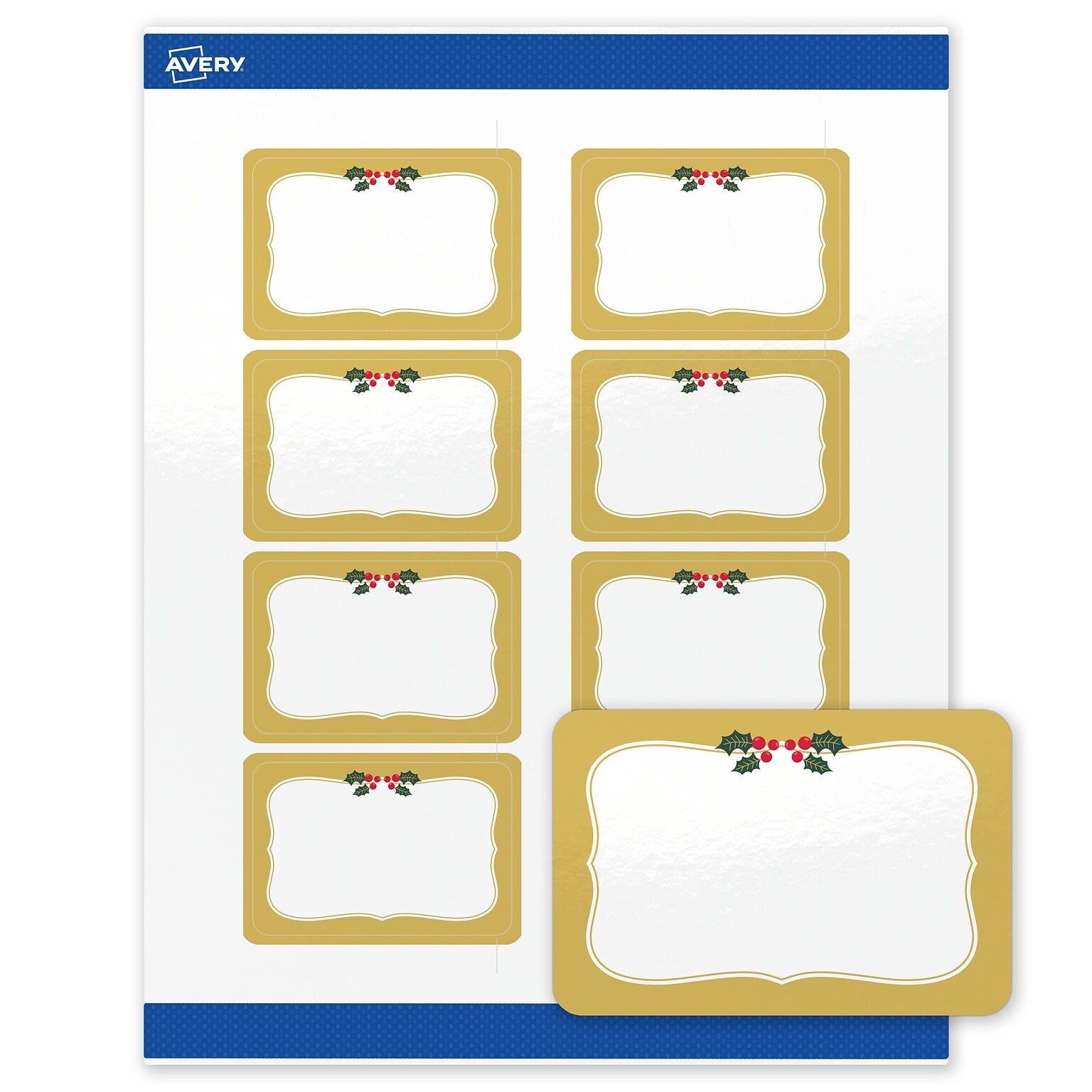Avery Rectangle Multipurpose Labels, 2 x 3, White, 80/Pack (19479370472)