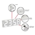 Infinity Instruments Digital Alarm Clock, 6.25 x 2.25 (20220WH)