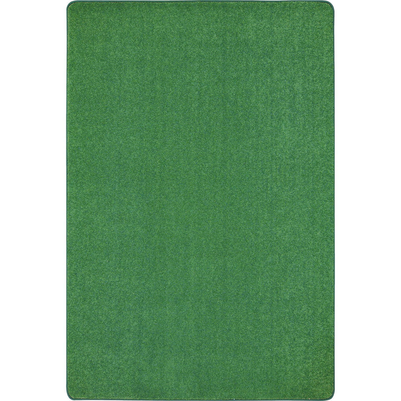 Joy Carpets Just Kidding Polyester 4 x 6 Machine Tufted Rug, Green (623N-02)