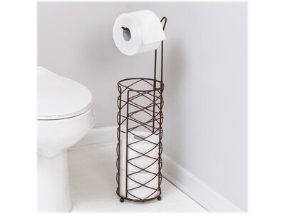 Honey-Can-Do Freestanding Toilet Paper Holder, Oil-Rubbed Bronze (BTH-08991)