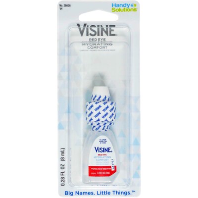 Visine® Advanced Redness + Irritation Relief Eye Drops, 0.28 fl oz Bottle, 6 Bottles/Traypack, 18 Traypacks/Carton