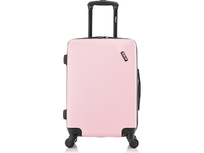 DUKAP DISCOVERY Polycarbonate/ABS Carry-On Suitcase, Pink (DKDIS00S-PNK)