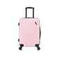 DUKAP DISCOVERY Polycarbonate/ABS Carry-On Suitcase, Pink (DKDIS00S-PNK)