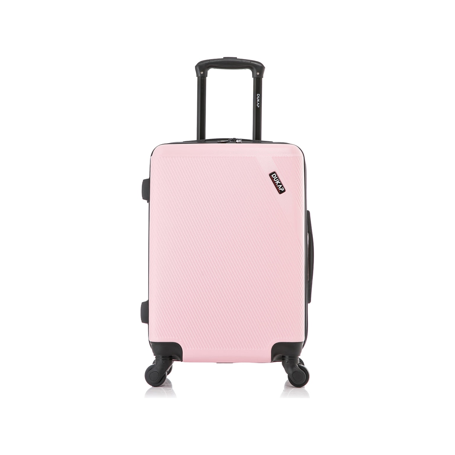 DUKAP Discovery 20 Hardside Suitcase, 4-Wheeled Spinner, TSA Checkpoint Friendly, Pink (DKDIS00S-PNK)