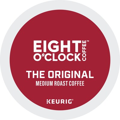 Eight O'Clock Original Coffee Keurig® K-Cup® Pods, Medium Roast, 96/Carton (64053)