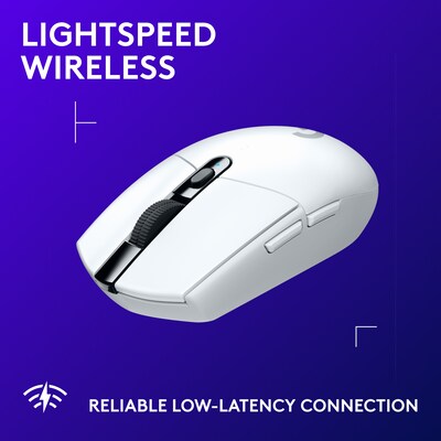 Logitech G305 Lightspeed Wireless Optical Gaming Mouse, White (910-005289)