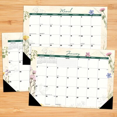 2026 Willow Creek Botanical Garden 17 x 12 Monthly Desk Pad Calendar (57094)