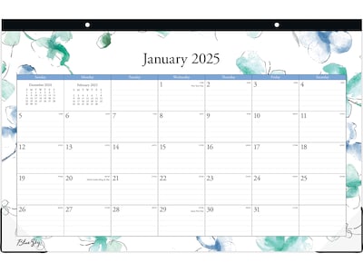 2025 Blue Sky Lindley 17 x 11 Monthly Desk Pad Calendar (100024-25)
