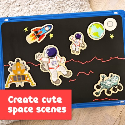 Spark & Wow Space Wooden Magnets, Assorted Colors (CTUSW400040)