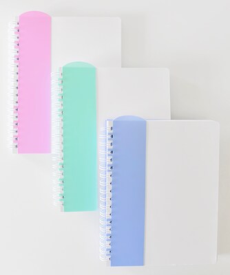 Carolina Pad Noted Premium 1-Subject Professional Notebooks, 7.38" x 9.5", College Ruled, 100 Sheets, Assorted Colors (13008)