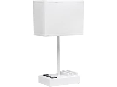 Simple Designs LED Multiuse Table Lamp, White (LT1110-WOW)