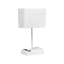 Simple Designs LED Multiuse Table Lamp, White (LT1110-WOW)