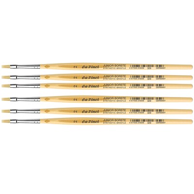 da Vinci JUNIOR BORSTE Tempera Synthetic Student Brush, 6 Brushes/Pack (DVXVA3292-6)