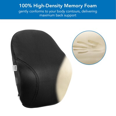 Mount-It! Ergo Collection Memory Foam Lumbar Support, Black (MI-1107)
