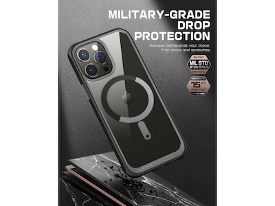 SUPCASE Unicorn Beetle MAG MagSafe Phone Case for iPhone 15 Pro, Black (SUP-iPhone2023Pro-6.1-UBMag-Black)