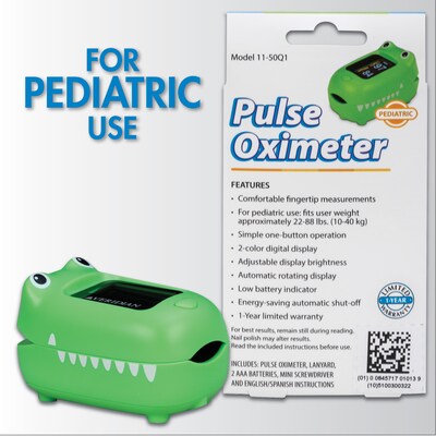 Veridian Healthcare Fingertip Pulse Oximeter, Green (11-50Q1)