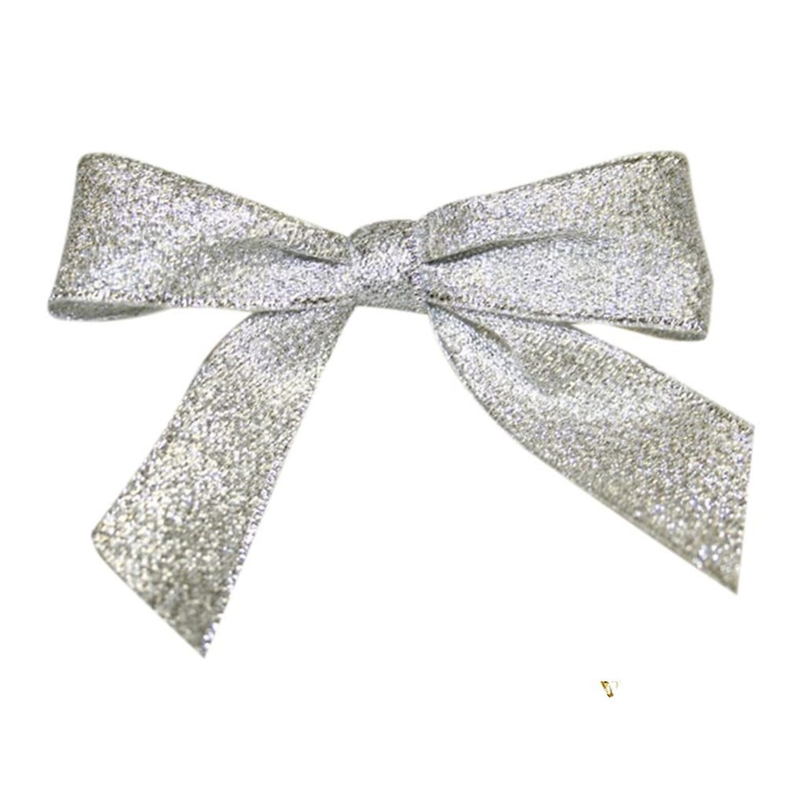 JAM Paper Metallic Bows, Silver Glimmer, 100/Pack (52640349266)