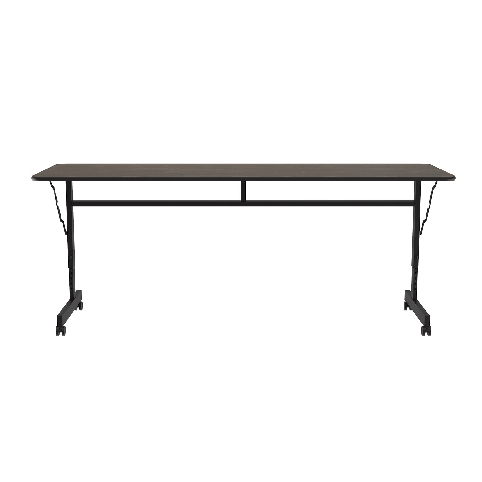 Correll Econoline Flip Top Nesting Table, 24x60, Walnut (FTM2460TF-01)