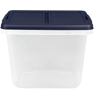 Really Useful Box 32L Snap Lid Storage Tote, Blue, Each (32TBL