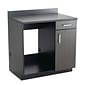 Safco 36"H Modular Break Room Appliance Base Cabinet, Asian Night/Black (1705AN)