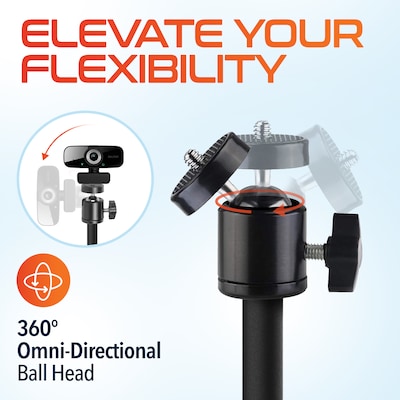 Delton C50/T301 1080p Webcam and Camera/Webcam Stand Bundle, Black (DWC50BD1)
