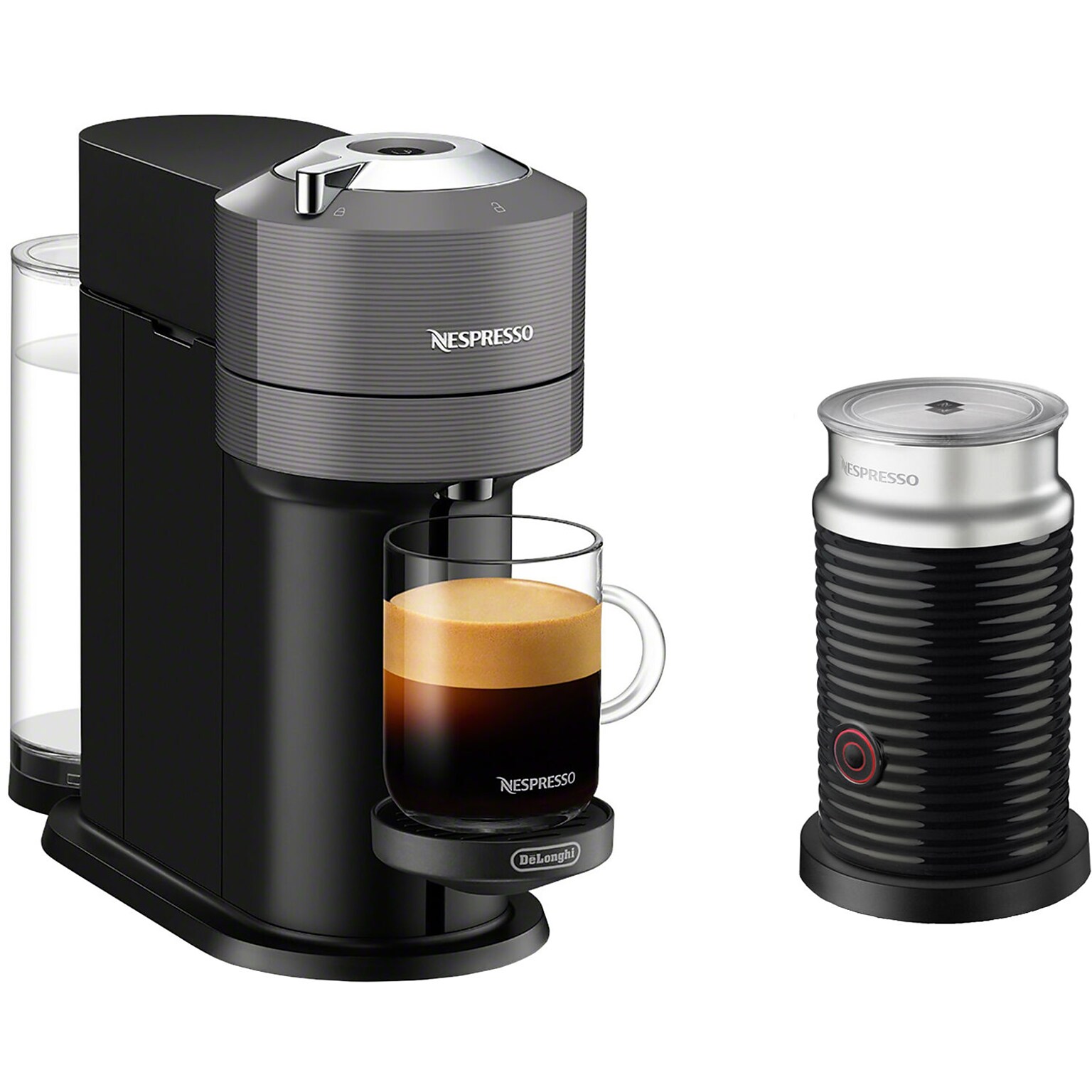 DeLonghi Nespresso Vertuo Next Premium Coffee & Espresso Machine Combination, Black (ENV120GYAE)