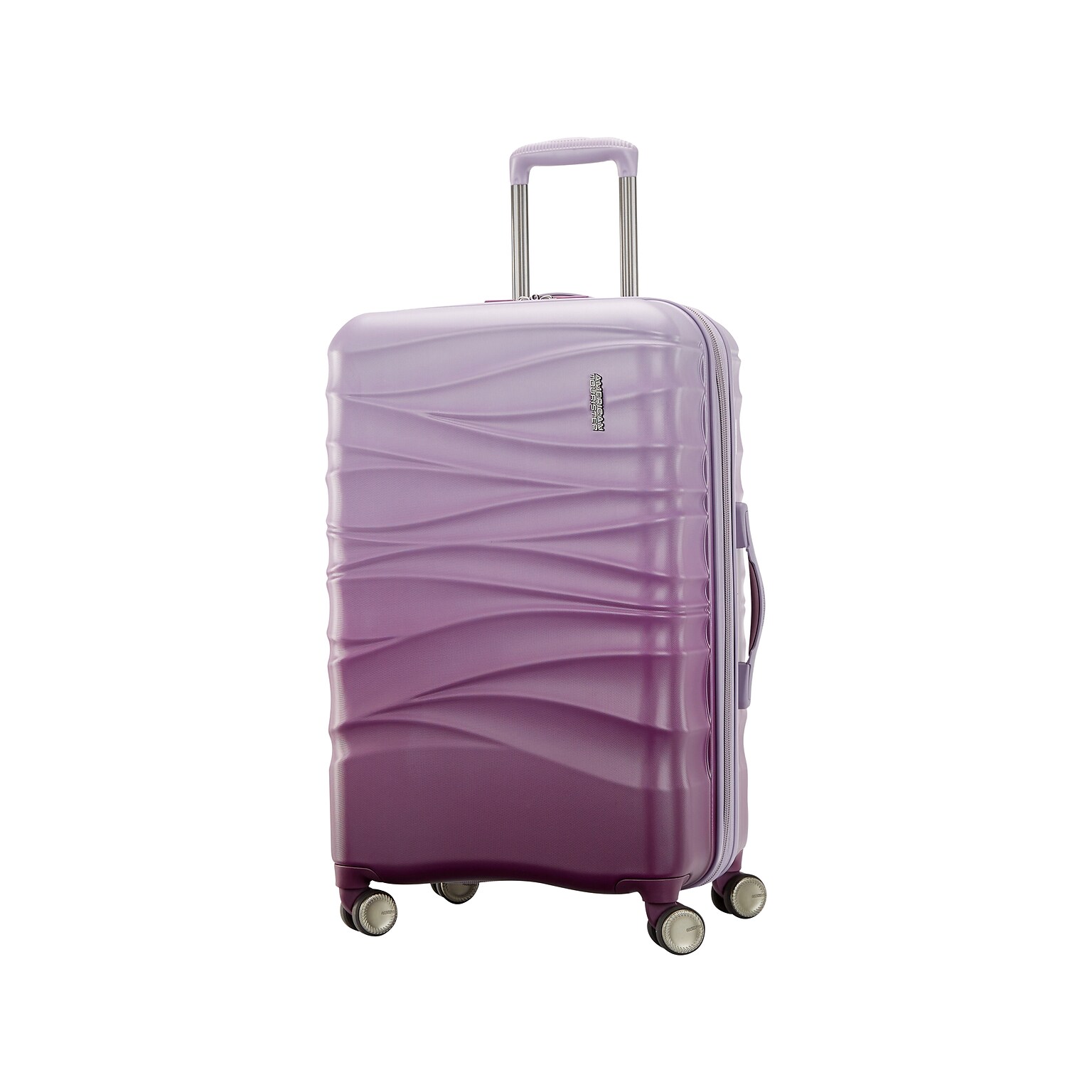 American Tourister Cascade 26.75 Hardside Suitcase, 4-Wheeled Spinner, Purple Haze (143245-4321)