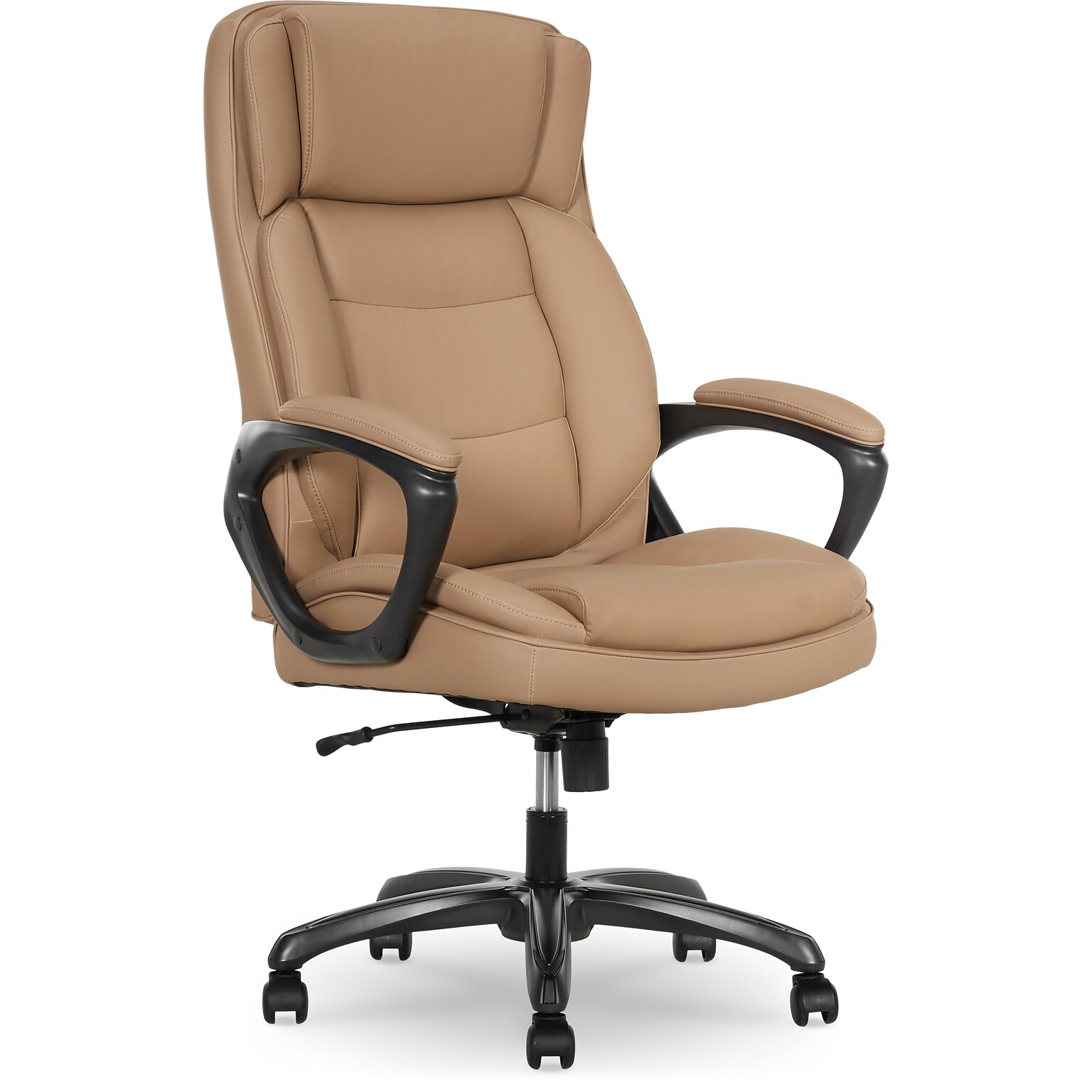 Thomasville Lansing Ergonomic Polyurethane Big & Tall Chair, 400 lb. Capacity, Light Tan (52398-TAN)