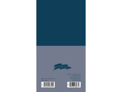 2023-2025 Willow Creek Blue Duotone 3.5 x 6.5 Academic Monthly Planner, Paperboard Cover, Blue/Gra