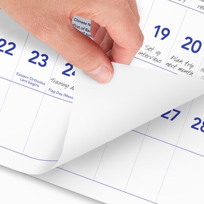 2025 -2027 AT-A-GLANCE 27 x 12 Three-Month Wall Calendar, White/Purple (PM14-28-26)
