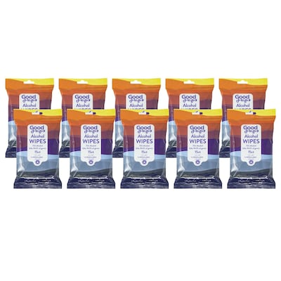 Handy Solutions Good To Go Alcohol Wipes - 15 Wipes, 10 ct Bag - CT of 12 (120 ea)