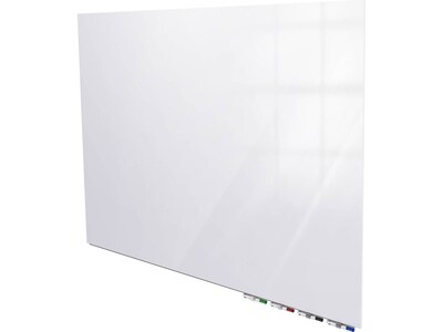 Ghent Aria Glass Dry-Erase Magnetic Whiteboard, 4 x 10 (ARIASM410WH)
