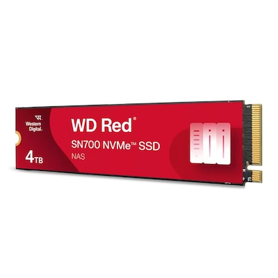 WD Red SN700 4TB M.2 2280 PCIe Gen3 x4 Internal Solid State Drive, NAND Technology (WDS400T1R0C-68BDK0)