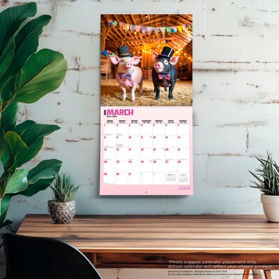 2026 BrownTrout Pigsty 12" x 12" Monthly Wall Calendar (9798330707263)
