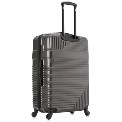 InUSA Resilience 3-Piece Hardside Spinner Luggage Set, TSA Checkpoint Friendly, Coal (IURESSML-COA)