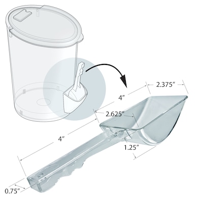 Azar PET Containers, Clear (400422)