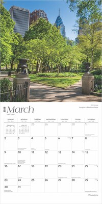 2025 BrownTrout Philadelphia 12" x 12" Monthly Wall Calendar (9781975475536)