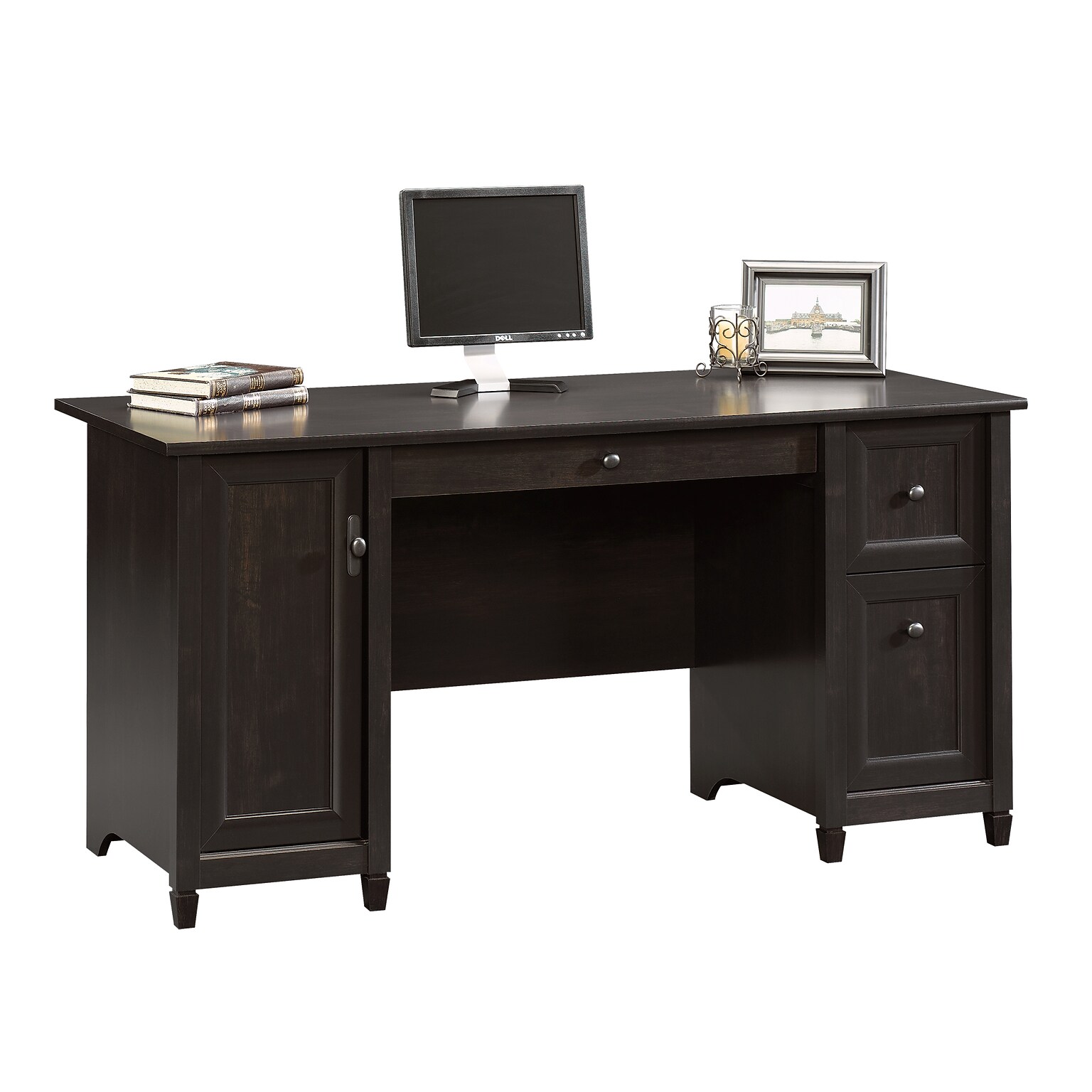 Sauder Edge Water 59W Computer Desk, Estate Black (408558)