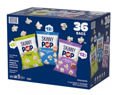 Skinny Pop Popcorn Variety Pack, 36-count