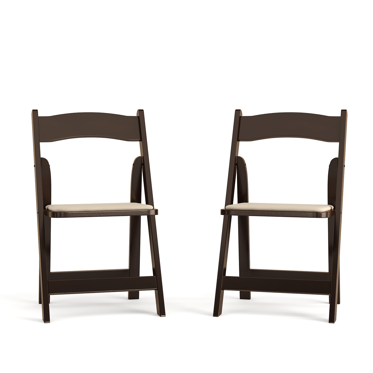 Flash Furniture Wood Folding Chair, Fruitwood, Set of 2 (2XF2903FRUITWD)